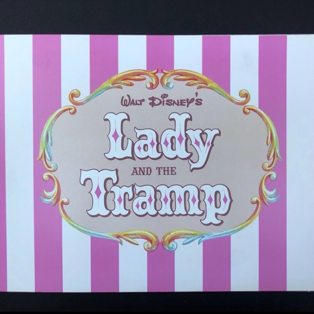 Disney Store Exclusive Commemorative Print - Lady and the Tramp